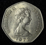 Seychelles Elizabeth II Copper-Nickel 1972 5 Rupees KM# 19 (28 116)