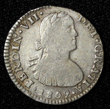 Mexico SPANISH COLONY Ferdinand VII Silver 1809 Mo TH 1 Real KM# 82 (28 405)