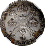 Austrian Netherlands Franz II Silver 1793 B 1/4 KronenThaler NGC AU58 KM# 60(11)