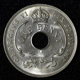 British West Africa George VI 1947 KN 1 Penny Birmingham UNC Luster KM# 19 (069)
