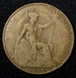 Great Britain George V Bronze 1916 1 Penny KM# 810 (28 418)
