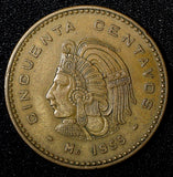 Mexico ESTADOS UNIDOS MEXICANOS Bronze 1955 50 Centavos  KM# 450 (27 528)