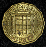 Great Britain Elizabeth II Nickel-Brass 1967 3 Pence KM# 900 ( 28 626)