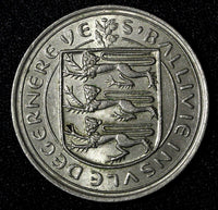 Guernsey Elizabeth II Copper-Nickel 1968 10 New Pence Cow aUNC KM# 24 (27 961)