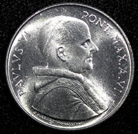 Vatican City Pavlvs VI  Aluminum (1968)/VI 2 Lire FAO BU KM# 101 (24 249)