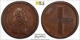 RUSSIA Alexander I  Copper 1804 Pattern Rouble PCGS SP62 BN VERY RARE Bitkin-925