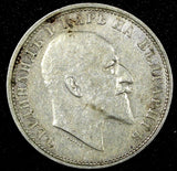 Bulgaria Ferdinand I Silver 1910 1 Lev Toned KM# 28 (25 114)