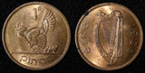 Ireland Republic Bronze 1968 1 Penny hen with chicks KM# 11 (28 990)