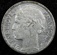 France Aluminum 1944 50 Centimes WWII Issue  KM# 894.1a  (24 972)