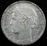 France Aluminum 1944 50 Centimes WWII Issue  KM# 894.1a  (24 972)