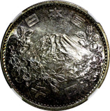 JAPAN Silver S39 1964 1000 Yen Olympics, Tokyo NGC MS67 Nice Toned Y# 80 (18)