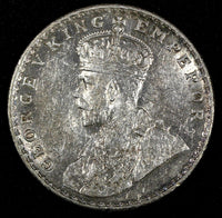 India-British George V Silver 1918 (B) Rupee Bombay Mint KM# 524 (27 365)