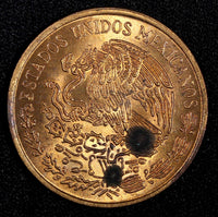 MEXICO Bronze 1971 Mo 20 Centavos Red KM# 440 (27 285)