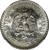 Mexico ESTADOS UNIDOS MEXICANOS Silver 1944 M 1 Peso NGC MS64 GEM BU KM# 455 (8)