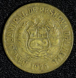 PERU 1975 Sol de Oro large Type Philadelphia Mint  KM# 266.1  (30 132)