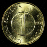 Slovenia 1998 1 Tolar Trout with two smaller UNC-BU KM# 4 RANDOM PICK (1 Coin)