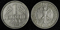 Germany-Federal Republic 1950 J 1 Mark BETTER DATE 1st TYPE KM# 110 (27 973)