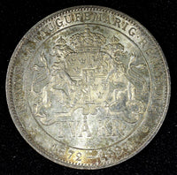 SWEDEN Silver Jubilee Oscar II 1897 EB 2 Kronor UNC Nice Toned KM# 762 (25 253)