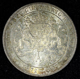 SWEDEN Silver Jubilee Oscar II 1897 EB 2 Kronor UNC Nice Toned KM# 762 (25 253)