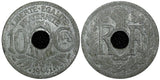 FRANCE  Lindauer Zinc 1941 10 Centimes WWII Issue XF KM# 896 (24 935)