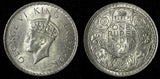India-British George VI Silver 1941 (B) Rupee Mint Luster aUNC KM# 556  (28 606)