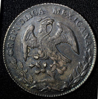 MEXICO Silver 1881 Mo MH 8 Reales Radiant cap Dark toned KM# 377.10 (27 552)