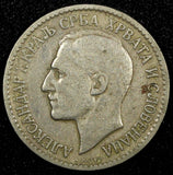 Yugoslavia 	Alexander I Nickel-Bronze 1925 1 Dinar KM# 5 (24 532)