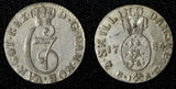 NORWAY Christian VII Silver 1783 HIAB 2 Skilling VF KM# 255 (30 031)