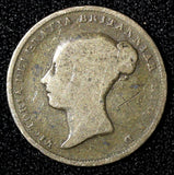 Great Britain Victoria Silver 1839 6 Six Pence  KM# 733.1 (395)