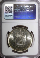 SWEDEN Silver 1952 ST 5 Kronor NGC MS63+  70th Birthday Gustaf VI KM# 828(10)
