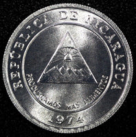 Nicaragua 1974 5 Centavos Royal Mint GEM BU  KM# 27  (24 263)