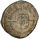 Germany BESANCON Charles V Silver 1546 1/2 Carolus PCGS AU58 TOP GRADED MB# 23