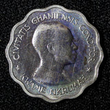 Ghana Dr. Kwame Nkrumah 1958 3 Pence PROOF Mintage-20,000 KM# 3 (27 720)