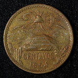 Mexico ESTADOS UNIDOS MEXICANOS Bronze 1954 20 Centavos KM# 439 (27 572)