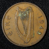 Ireland Republic Bronze 1949 1 Penny hen with chicks KM# 11 (28 997)
