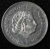 Netherlands Juliana Nickel  1980 1 Gulden 25 mm Last Year  KM# 184a  (27 947)