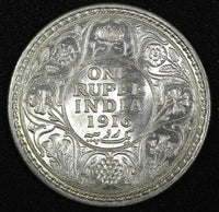 India-British George V Silver 1916 (C) Rupee Calcutta Mint KM# 524 (27 329)