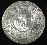 India-British George V Silver 1916 (C) Rupee Calcutta Mint KM# 524 (27 329)