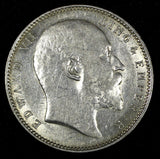 India-British Edward VII Silver 1904 Rupee Silver (.917) 30.6 mm KM# 508 (337)