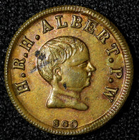 Great Britain (1843) G.B. Prince Albert 12 Pence Makes 1 Shilling Token R-359