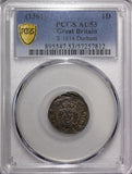 GREAT BRITAIN Edward III (1327-1377)  (1361)  Penny Durham PCGS AU53 TOP GRADED