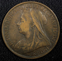 Great Britain Victoria Bronze 1896 1 Penny KM# 790 (24 224)
