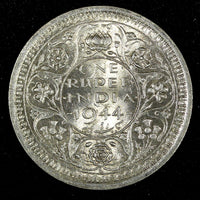 India-British George VI Silver 1944 (B) Rupee Bombay Mint KM# 557.1 (27 322)