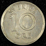 Sweden Gustaf V Nickel-Bronze 1923 W 10 Öre  KM# 795 (28 160)