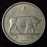 Ireland Republic Copper-Nickel 1963 Shilling Bull KM# 14a (28 023)