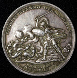 DENMARK Silver 1801 Medal  Attack of the British on Copenhagen 39.2 mm;17.39 g.