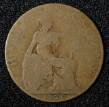 Great Britain George V Bronze 1920 1/2 Half Penny KM# 809 (28 350)