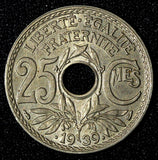 France Nickel-Bronze 1939 25 Centimes KM# 867b (27 991)