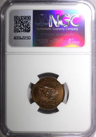 Great Britain George VI Bronze 1937 Farthing NGC MS64 BN 1st Year KM# 843 (018)