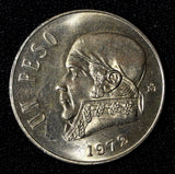 MEXICO 1972 Mo  Peso José Maria Teclo Morelos UNC KM# 460 (30 108)